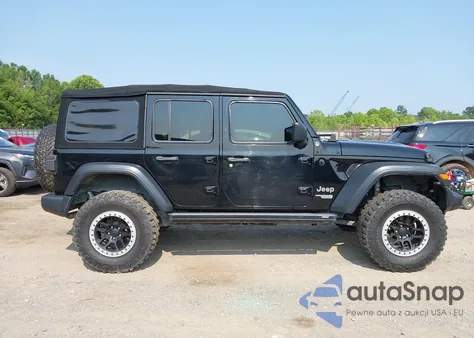 2018 Jeep Wrangler Unlimited Sport S 4X4 z USA, uszkodzony, nr VIN 1C4HJXDG7JW154672